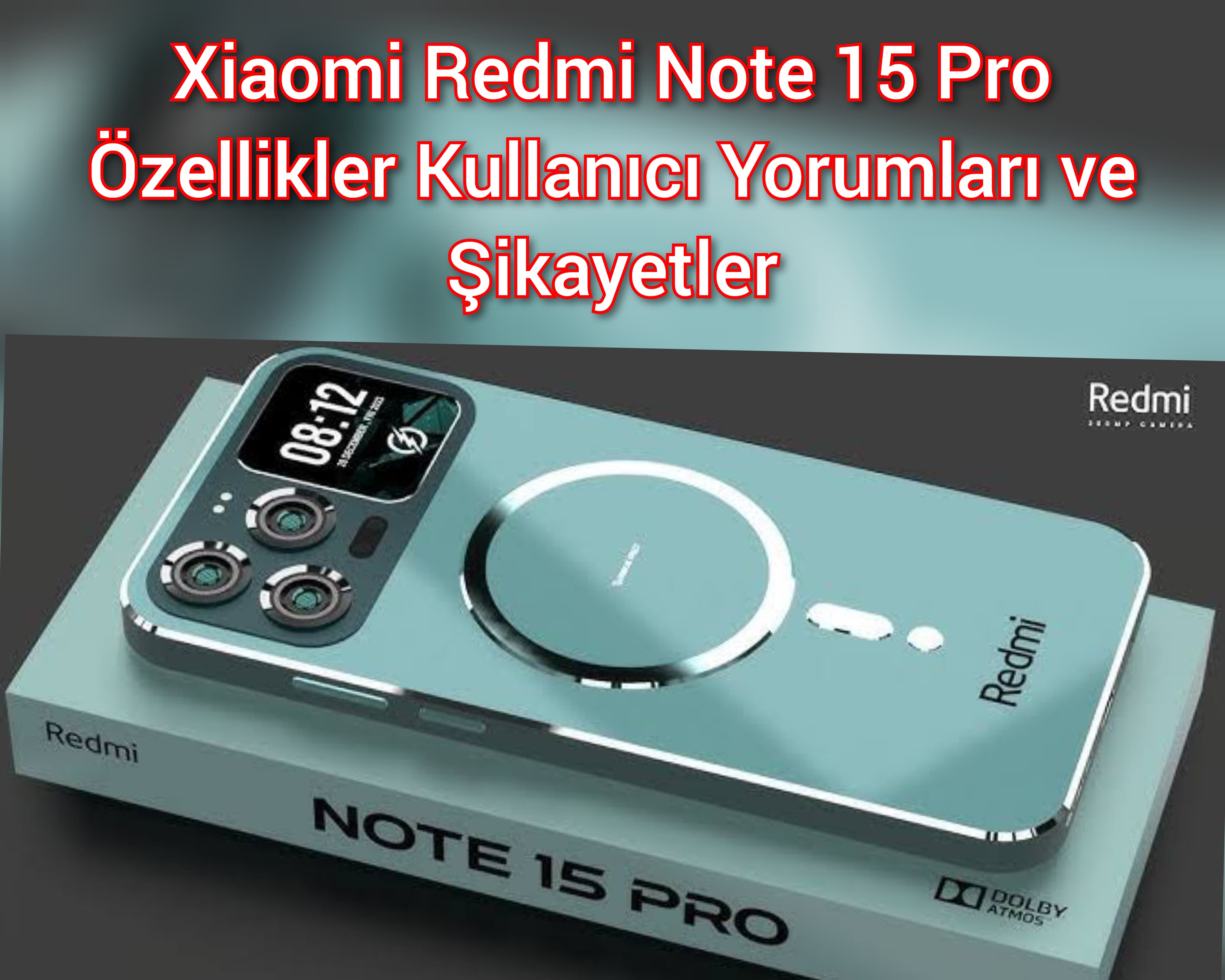 Xiaomi Redmi Note 15 Pro Özellikler Kullanıcı Yorumları ve Şikayetler