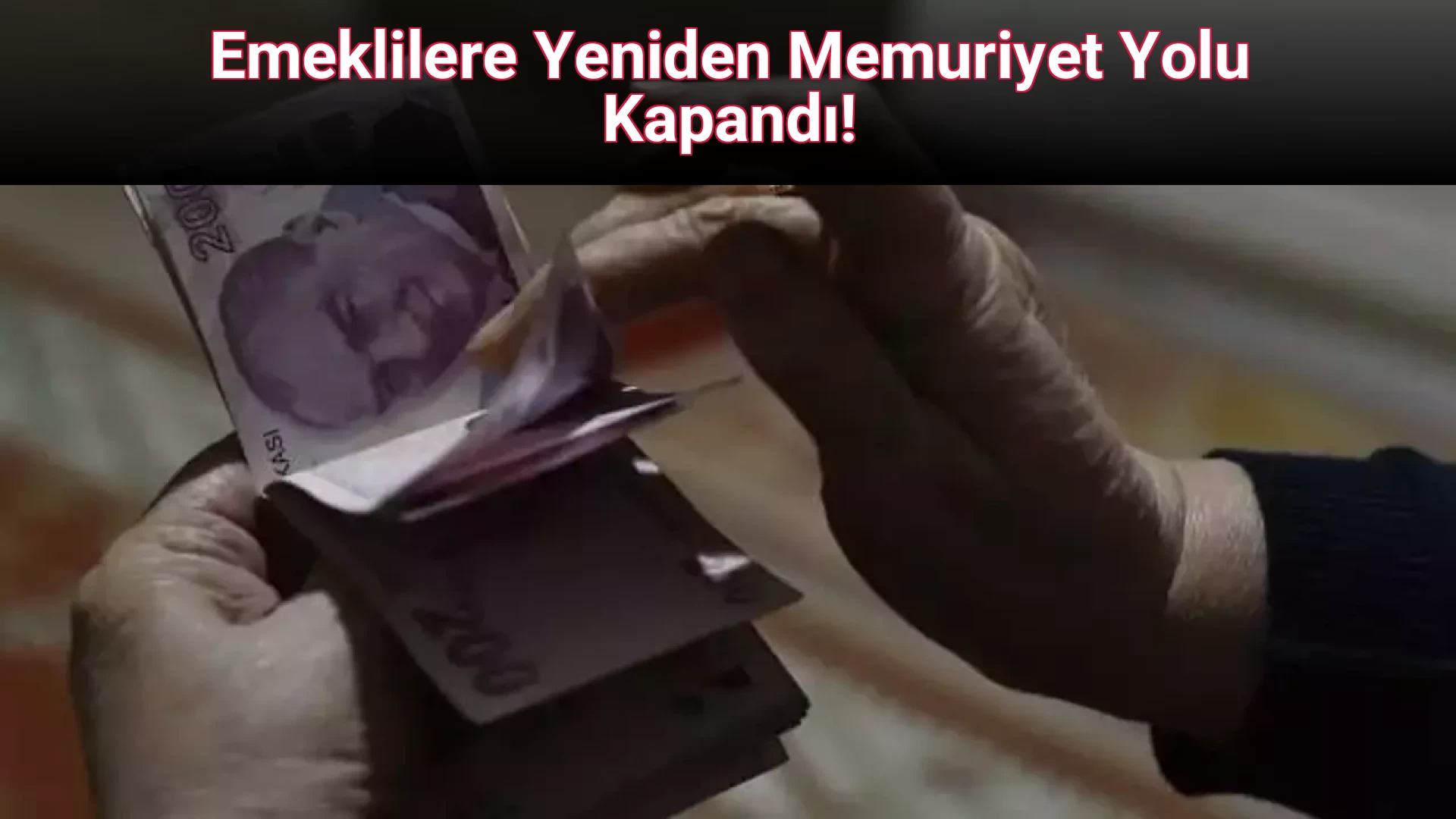 Emeklilere Yeniden Memuriyet Yolu Kapandı!