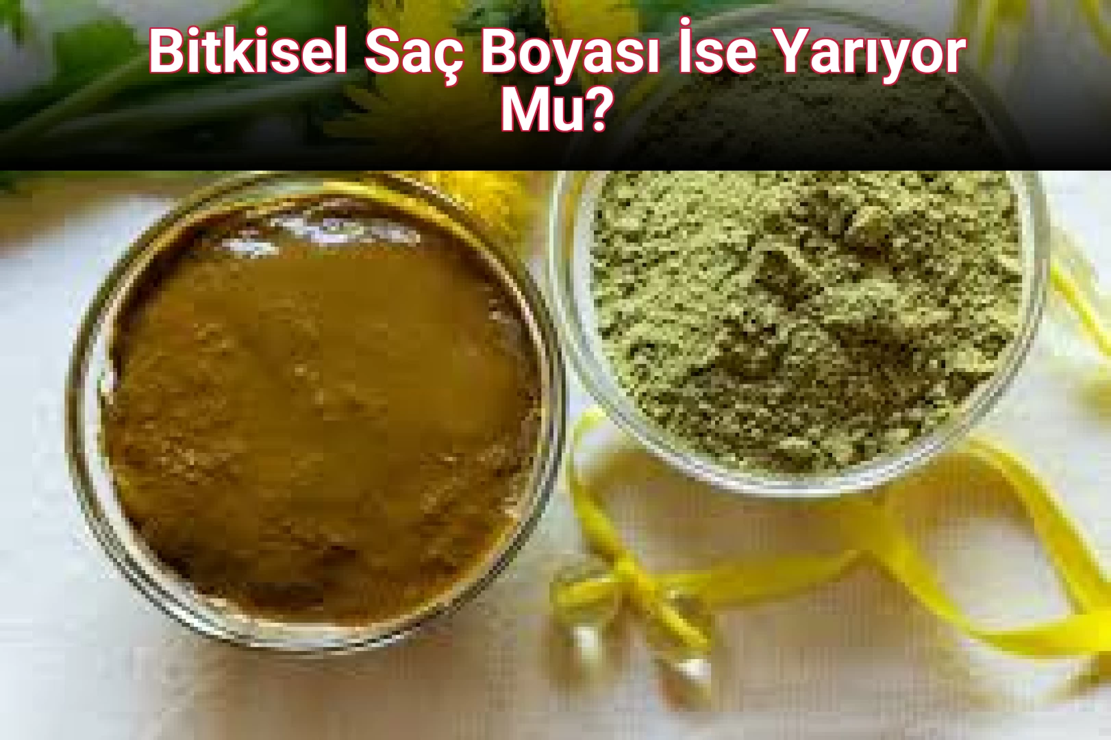 Bitkisel Saç Boyası İse Yarıyor Mu?
