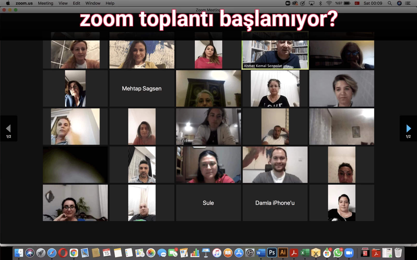 zoom toplantı başlamıyor?